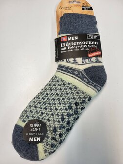 HUTTENSOCKEN MEN 1 GRIJS ECRU